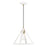 Livex Pinnacle 1 Light Pendant, White/Brass/White Metal - 41329-13