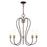 Livex Lucerne 5 Light Chandelier, Bronze with Antique Brass Accents - 41365-07