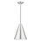 Livex Dulce 1 Light Cone Pendant, Aluminum/Chrome/Aluminum/White - 41492-66