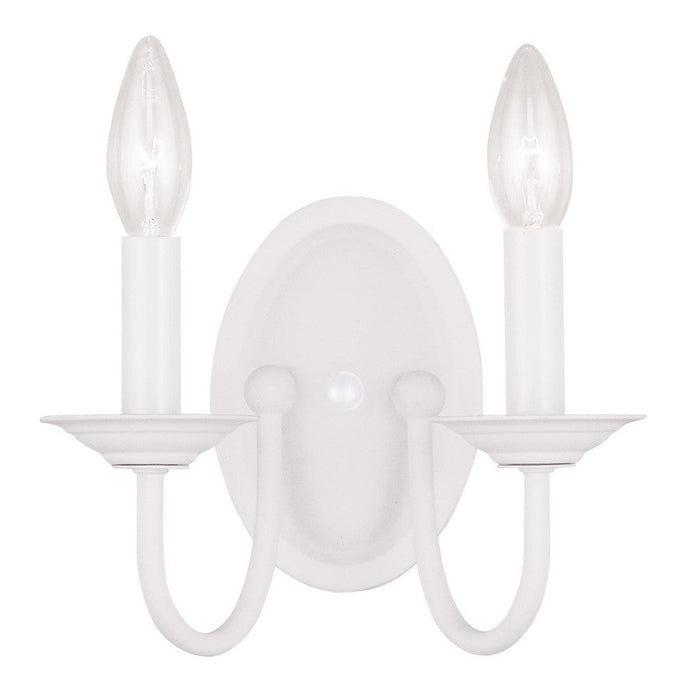 Livex Lighting Williamsburg Wall Sconce, White