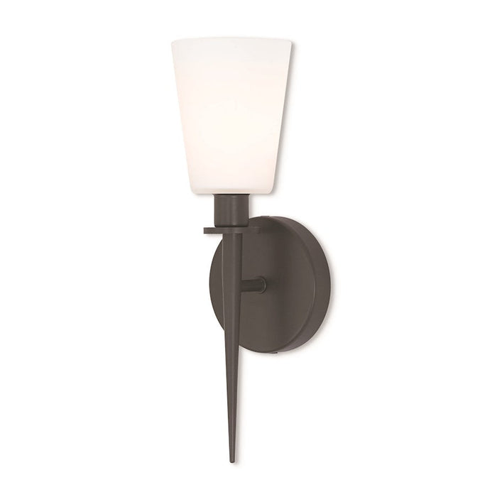 Livex Lighting Witten 1 Light Wall Sconce, Opal White