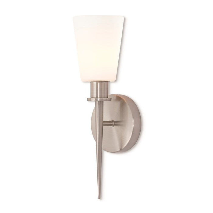 Livex Lighting Witten 1 Light Wall Sconce, Opal White