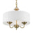 Livex Edinburgh 3 Light Pendant Chandelier, Off-White/White