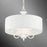 Livex Edinburgh 3 Light Pendant Chandelier, Off-White/White