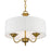 Livex Edinburgh 3 Light Pendant Chandelier, Off-White/White