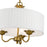 Livex Edinburgh 3 Light Pendant Chandelier, Off-White/White