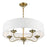 Livex Edinburgh 3 Light Pendant Chandelier, Off-White/White