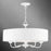 Livex Edinburgh 5 Light Pendant Chandelier, White/Off-White/White - 41775-03