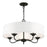 Livex Edinburgh 5 Light Pendant Chandelier, Off-White/White