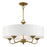 Livex Edinburgh 3 Light Pendant Chandelier, Off-White/White