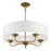 Livex Edinburgh 3 Light Pendant Chandelier, Off-White/White