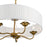 Livex Edinburgh 3 Light Pendant Chandelier, Off-White/White