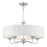 Livex Edinburgh 5 Light Pendant Chandelier, Off-White/White