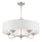 Livex Edinburgh 5 Light Pendant Chandelier, Off-White/White