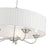 Livex Edinburgh 5 Light Pendant Chandelier, Off-White/White