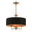 Livex Harrington Pendant Chandelier, Black/Orange