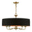 Livex Harrington 5 Light Pendant Chandelier, Brass/Black/Orange - 41865-01