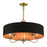 Livex Harrington Pendant Chandelier, Black/Orange