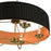 Livex Harrington Pendant Chandelier, Black/Orange