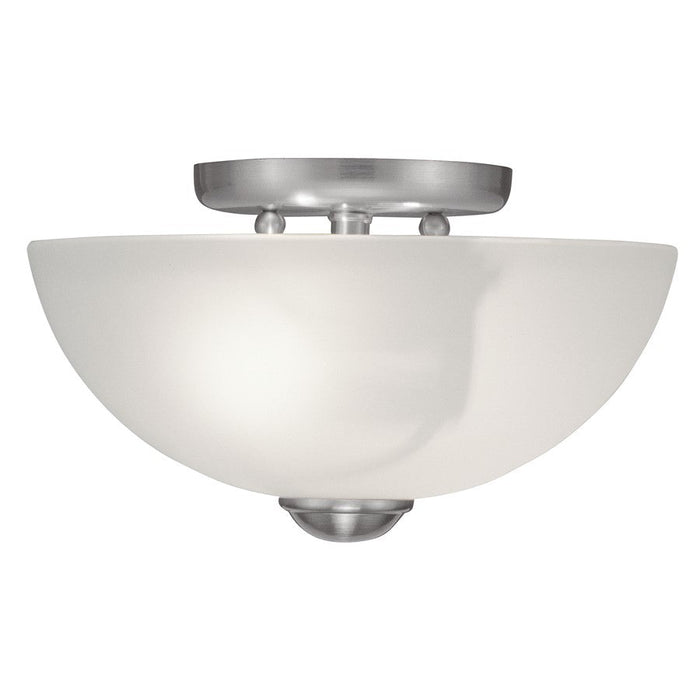 Livex Lighting Somerset Ceiling Mount, Brushed Nickel