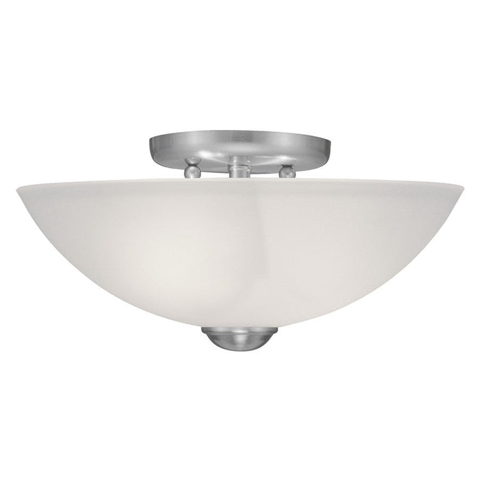 Livex Lighting Somerset Ceiling Mount, Brushed Nickel