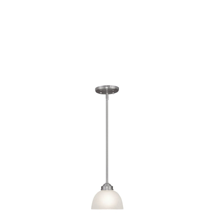 Livex Lighting Somerset Mini Pendant, Brushed Nickel