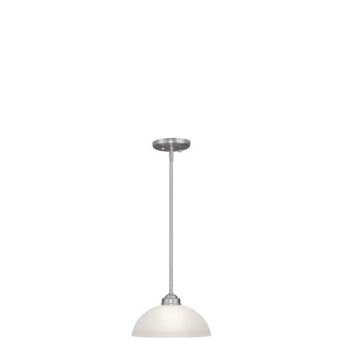 Livex Lighting Somerset Mini Pendant, Brushed Nickel