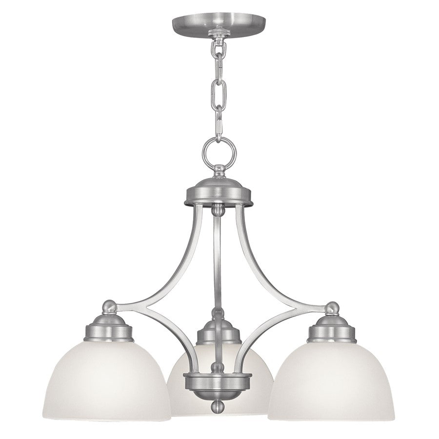 Livex Lighting Somerset Chandelier, Brushed Nickel