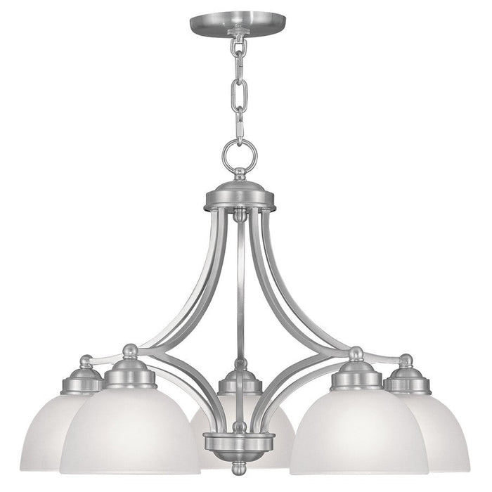 Livex Lighting Somerset Chandelier, Brushed Nickel