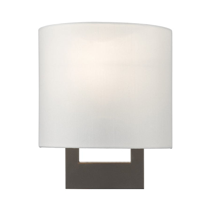 Livex ADA Wall Sconces 1 Lt Petite ADA Sconce, Bronze/Off-White/White - 42400-07