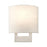 Livex ADA Wall Sconces 1 Light Petite ADA Sconce, NK/Oatmeal/White - 42420-91