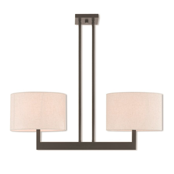 Livex Lighting Hayworth Linear Chandelier, Bronze