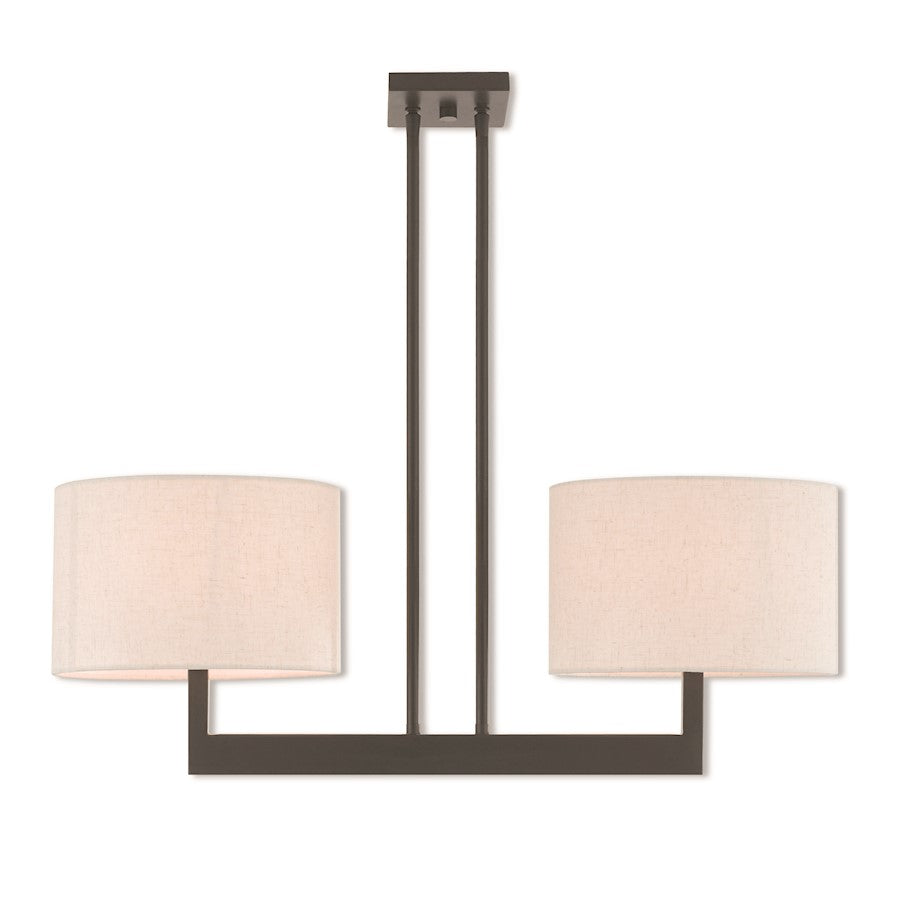 Livex Lighting Hayworth Linear Chandelier, Bronze