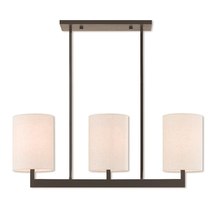 Livex Lighting Hayworth Linear Chandelier, Bronze