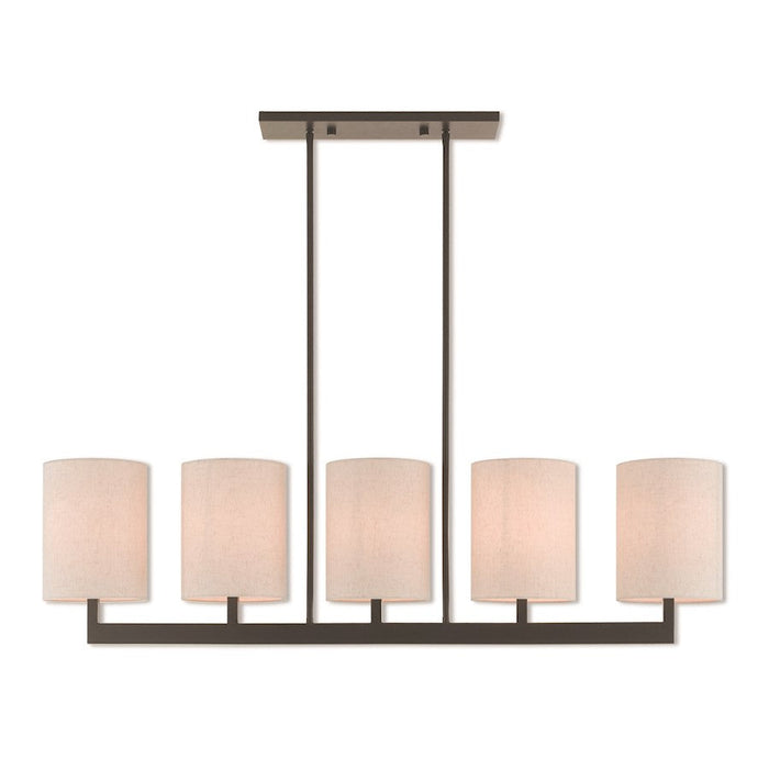 Livex Lighting Hayworth Linear Chandelier, Bronze