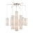 Livex Strathmore 15 Light Foyer Chandelier, NK/Oatmeal/White Fabric - 42657-91