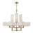 Livex Rubix 12 Light Extra Large Foyer Chandelier, BS/Oatmeal/White - 42669-01