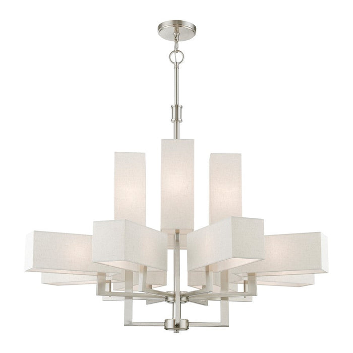 Livex Rubix 12 Light Extra Large Foyer Chandelier