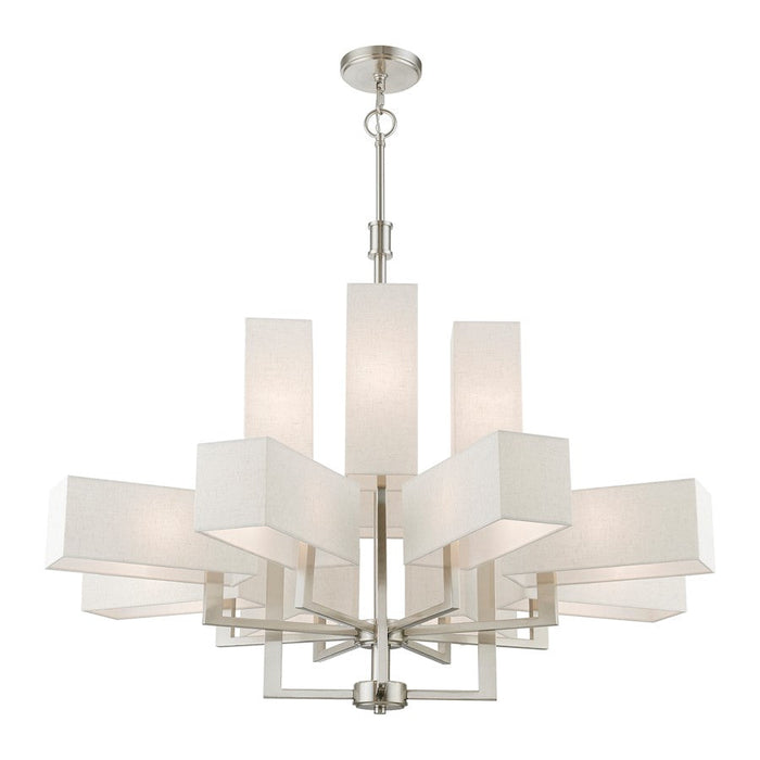 Livex Rubix 12 Light Extra Large Foyer Chandelier