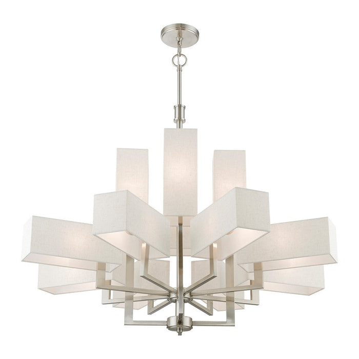 Livex Rubix 12 Light Extra Large Foyer Chandelier