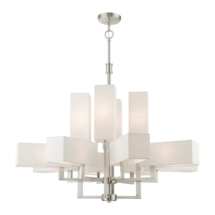 Livex Rubix 12 Light Extra Large Foyer Chandelier