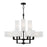 Livex Rubix 12 Light Extra Large Foyer Chandelier, BK/OWH/White - 42679-04