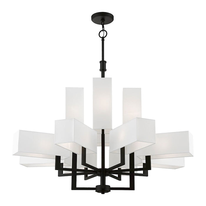 Livex Rubix 12 Light Extra Large Foyer Chandelier