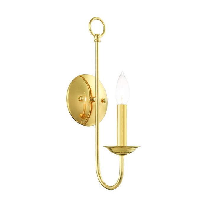 Livex Estate 1 Light Sconce, Polished Brass - 42681-02