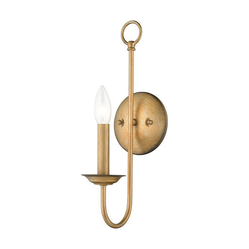 Livex Estate 1 Light Single Sconce, Antique Gold Leaf - 42681-48