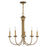 Livex Estate 5 Light Chandelier, Antique Gold Leaf