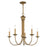 Livex Estate 5 Light Chandelier, Antique Gold Leaf