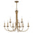 Livex Estate 9 Light Large 2-Tier Chandelier, Antique Gold Leaf