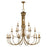 Livex Estate 21 Light Extra Large Chandelier, Antique Gold Leaf - 42688-48