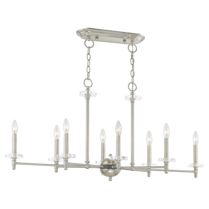 Livex Lighting  Bennington 8 Light Linear Chandelier